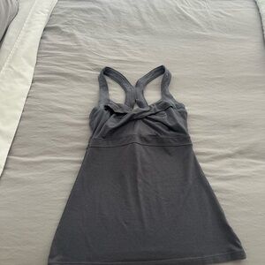 Athleta Gray Racerback Top